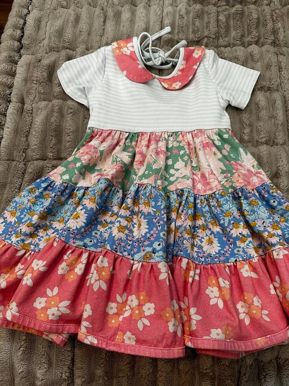 Sweet Honey Toddler Girls Tiered Twirl Dress - 18 Months